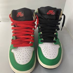 Size 7 Lucky green Retro Jordan 1s